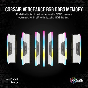 DDR5 Corsair Vengeance RGB White 32GB 6000MHz (2x16GB)