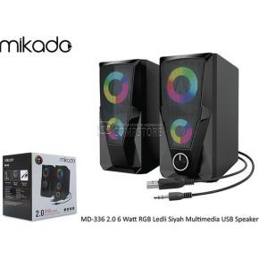 Mikado MD-336 2.0 RGB Speakers