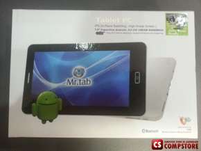Планшет Mr.TAB MT-713G Tablet PC 7" IPS In-Plane Switching ( 7" Touchscreen/ 1.5 GHz CPU/ 1 GB DDR3/ 8 GB Storage/ Android 4.0 Ice Cream Sandwich/ Wi-Fi/ 3G)