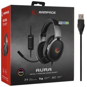 Rampage Aura RM-K94 7.1 RGB Gaming Headphone