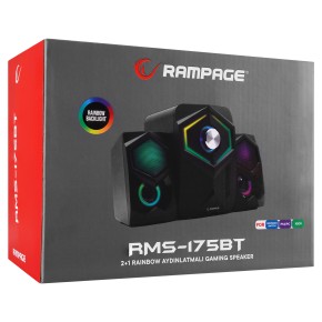 Rampage RMS-175BT RGB 2.1 Gaming Speakers