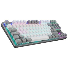 Rampage SNUG K14 White & Gray Blue Switch Gaming Keyboard