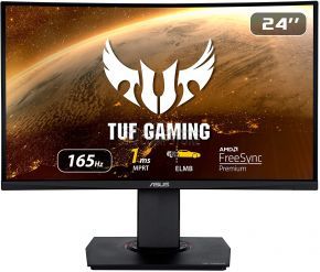 ASUS TUF VG24VQR 23.6-inch 165 Hz Curved Gaming Monitor (90LM0577-B01170)