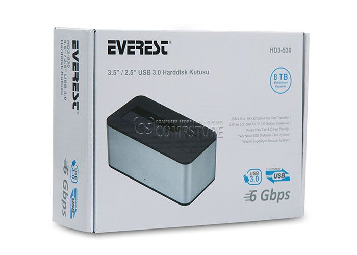 Everest HD3-530 External 2.5 - 3.5 USB 3.0 HDD Case