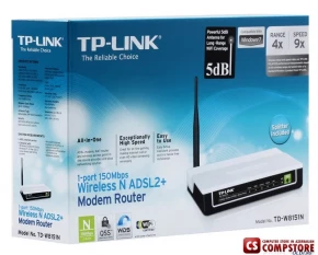 ADSL Modem TP-Link TD-W8151ND Wireless