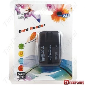 Mini USB 2.0 Hi-Speed Card Reader Supports SD/ MS/ M2/ TF/ T-Flash/ Micro SD Memory Card