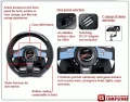 Genius Wireless Trio Racer Racing Whell