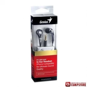 Genius HS-200A Stereo Ear Bud w/mute Headset