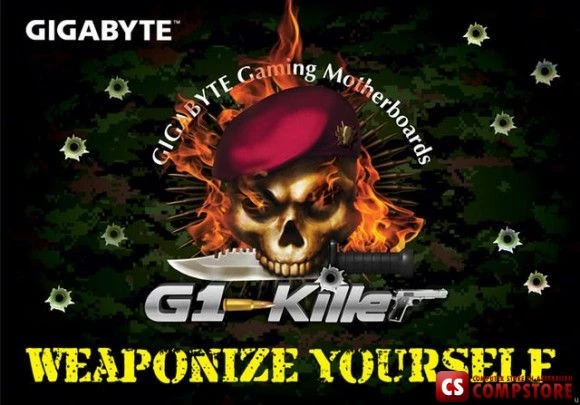 Gigabyte G1.Guerrilla Intel® X58+ ICH10R (For Gaming) Mainboard