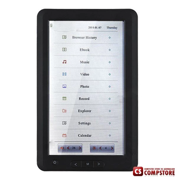 E-Book Reader Media Player PDF Reader with Voice Recorder