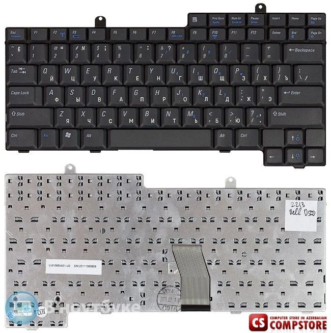 Keyboard Dell Latitude D500, D505, D600, D800, Inspiron 500M, 510M, 600M, 8500, 8600, 9100 Precision D M60 Series