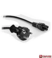 Кабель питания от сетевой розетки к зарядному устройству ноутбука 220V 3 pin