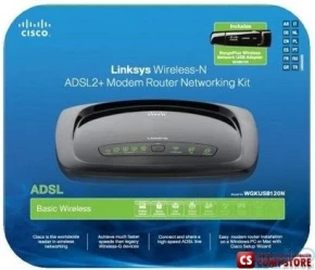 Linksys WAG120N-EE Wireless-N Home ADSL2+ Modem Router
