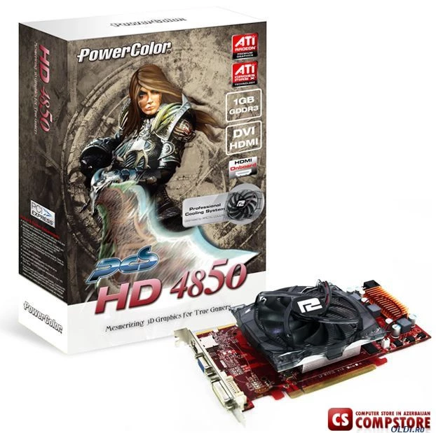 PowerColor HD 4850 ATI Radeon 1GB GDDR3 256 bit