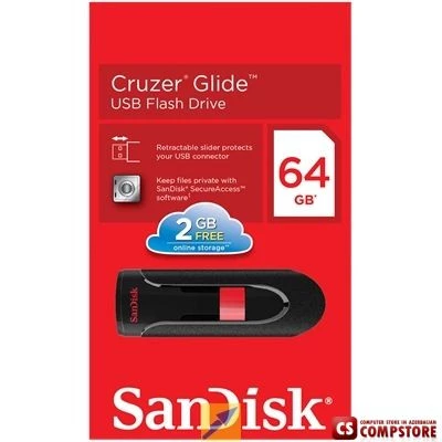 USB Flash Drive SanDisk Glide 64 GB (SDCZ60-064G-B35)