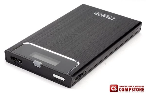 Zalman ZM-VE300 BOX для внешнего подключения 2.5"SATA HDD, USB3.0, Al, эмулятор CD / DVD / Blu-ray