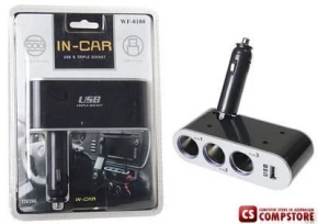 HUB авто  WF0100+USB & Triple Socket