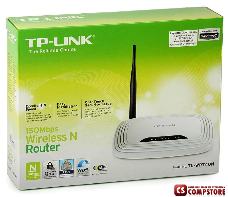 TP-Link TL-WR740N 150mbs Wirelles router