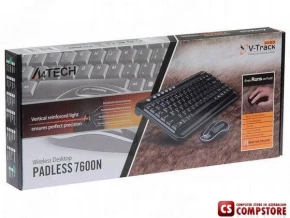 Беспроводная клавиатура и мышка A4Tech 7600N  V-Track Wireless Desktop (US/Rus/Aze Layout)