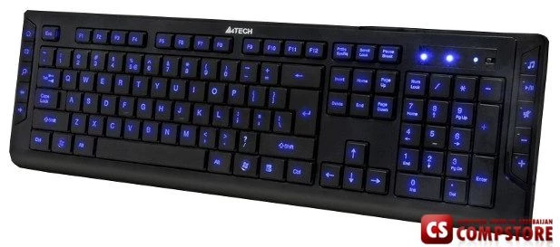 Клавиатура A4Tech KD-600L-1 Black USB
