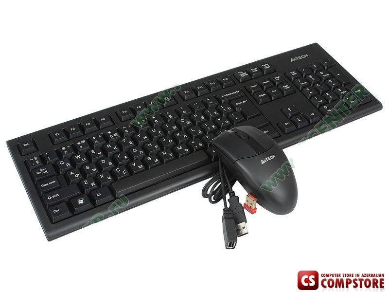 Keyboard, Mouse A4Tech 3100N V-Track Wireless Desktop (PADLESS)