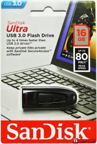 USB Flash Drive Sandisk Ulta 16 GB (USB 3.0)