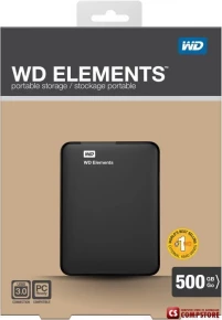 Western Digital Elements 500 GB External HDD