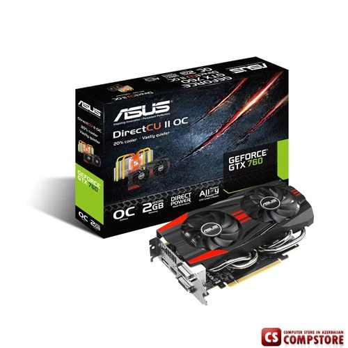 ASUS GEFORCE® GTX760-DC2OC-2GD5 (2 GB | 256 Bit)