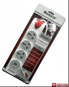 HuntKey Power strip PZB404-4 3 Metr Elektrik uzadıcı