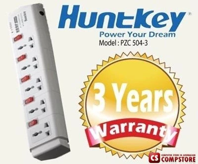 HuntKey Power strip PZC504-4 3 metr Elektrik uzadıcı