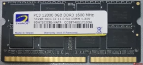 SoDimm DDR3L Twinmos 8 GB PC3L 12800 1600 MHz