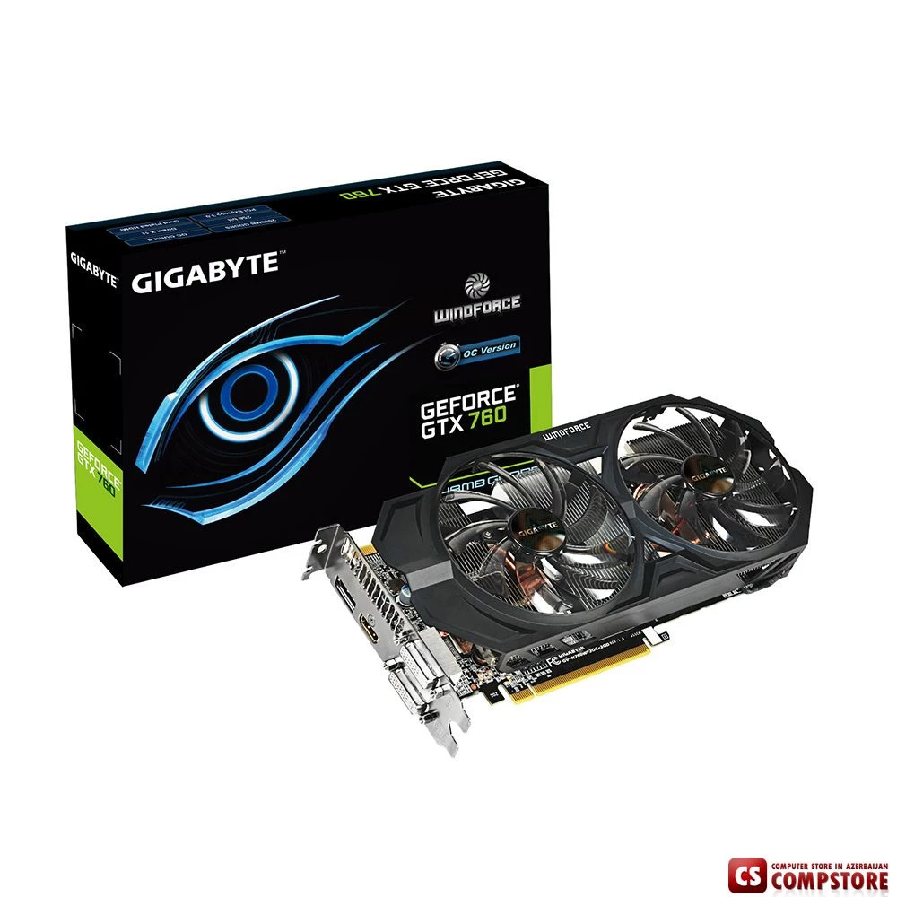 GIGABYTE GEFORCE® GTX 760 (GV-N760WF2OC-2GD) (2 GB | 256 Bit)