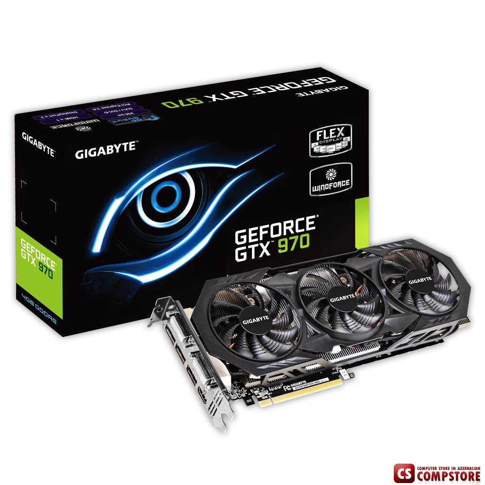 GIGABYTE GEFORCE® GTX 970 (GV-N970WF3OC-4GD) (4 GB | 256 Bit)