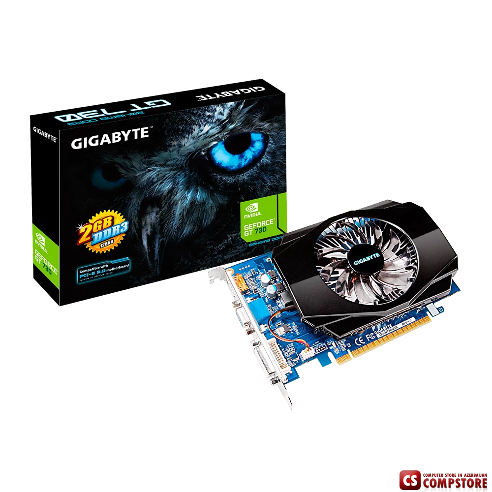 GIGABYTE GEFORCE® GT 730 (GV-N730-2GI)  (2 GB | 128 Bit)