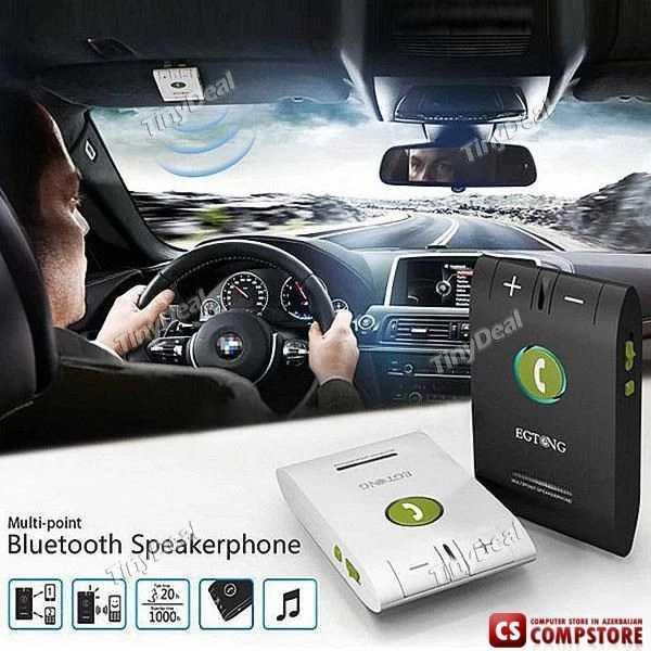 Ультратонкий блютуз динамик для громкой связи в автомобиле. Bluetooth 4.0