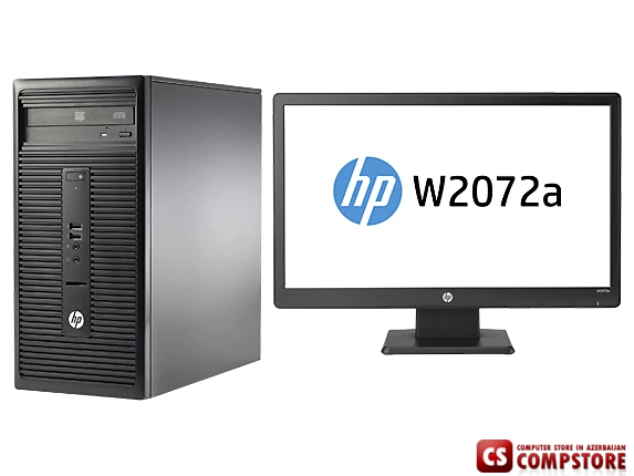 Компьютер HP 280 G1 Microtower PC Bundle (L9T49EA) (Intel® Core™ i3-4160/ DDR3 4 GB/ 500 GB HDD/ DVD RW/ HP W2072a 20")