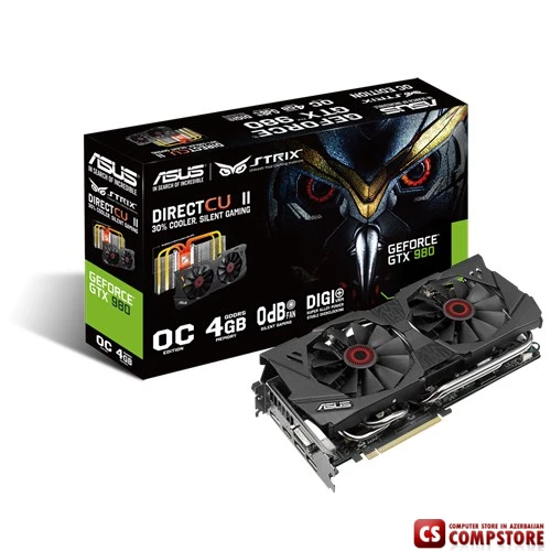 ASUS GEFORCE® GTX 980 (4 GB | 256 Bit) (STRIX-GTX980-DC2OC-4GD5)
