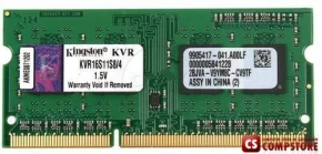 SoDimm DDR3 Kingston KVR16LS11/4 PC3L 4GB 
