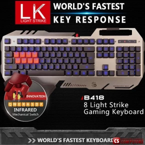 A4Tech Bloody B418 8 Light Strike Gaming Keyboard