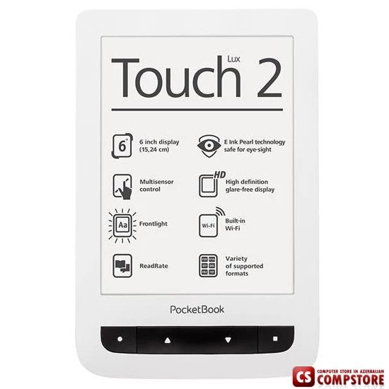 PocketBook PB626-D-CIS Lux 2 Ağ rəng (6" / 4 GB)