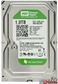 HDD 1 TB Western Digital 3.5" Caviar Green (WD10EZRX)