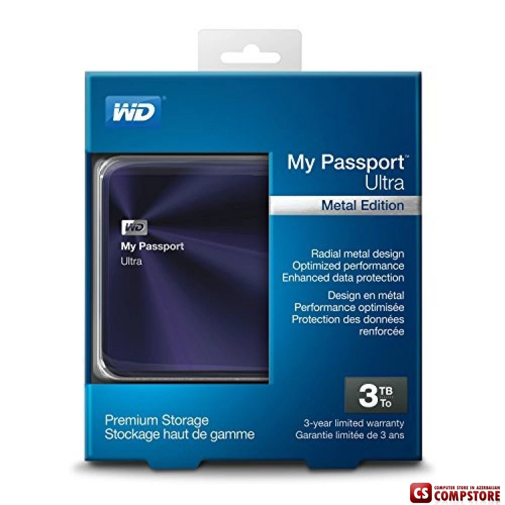 Western Digital MyPassport Ultra Metal Edition 3 TB External HDD