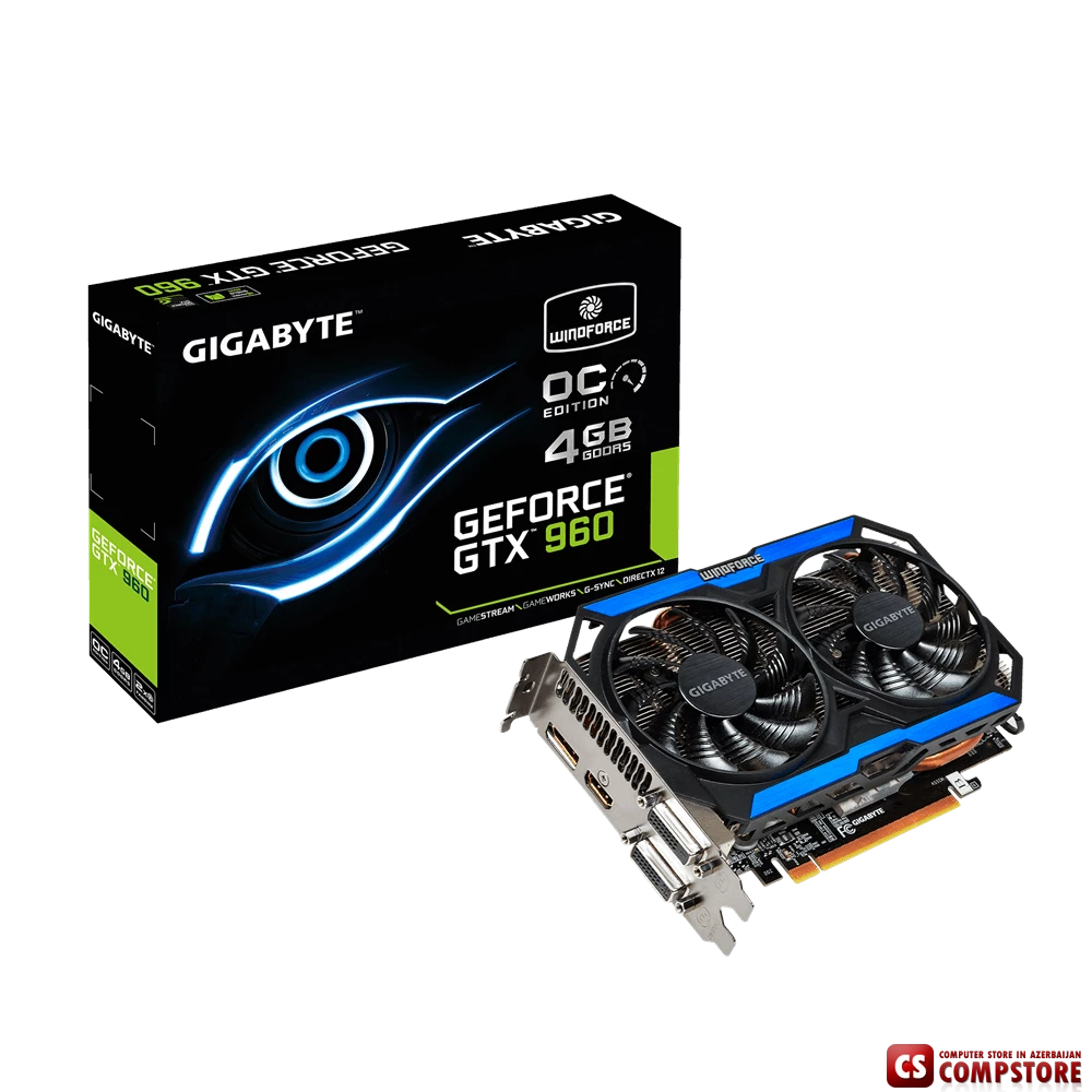 GIGABYTE GEFORCE® GTX 960 (GV-N960OC-4GD) (4GB | 128 Bit)