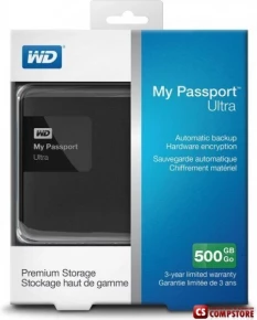 Western Digital My Passport Ultra 500GB (WDBWWM5000ABK-EESN) 2.5 USB 3.0 External Black