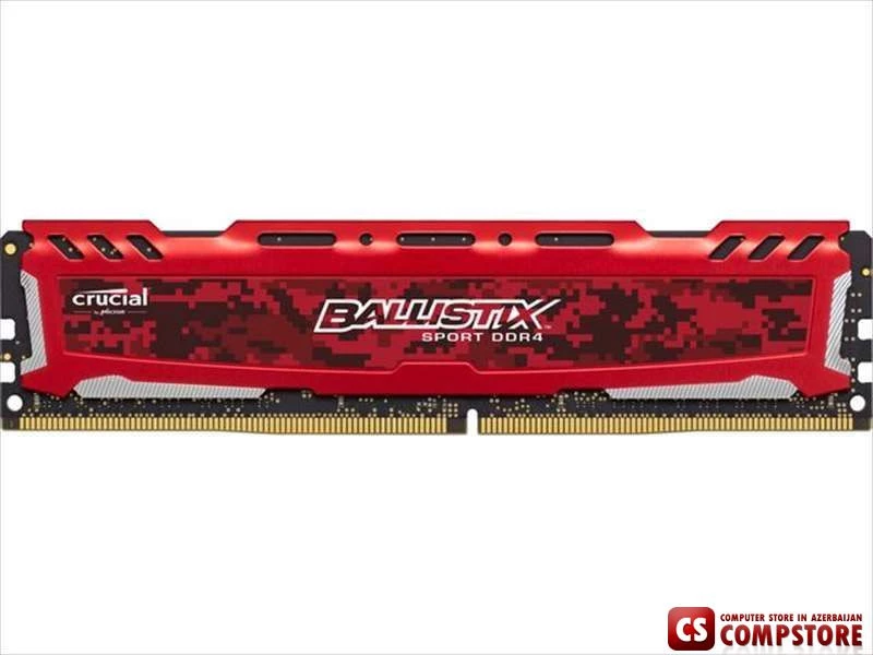 DDR4 Crucial Ballistix Sport LT Red 16 GB DDR4-2400 UDIMM (BLS2K16G4D240FSE)
