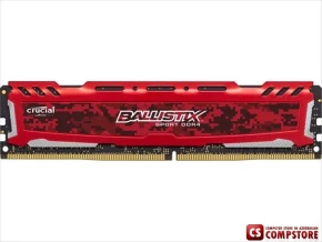 DDR4 Crucial Ballistix Sport LT Red 16 GB DDR4-2400 UDIMM (BLS2K16G4D240FSE)