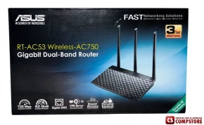 ASUS RT-AC53 (90IG02Z1-BM3000) Dual-Band Wireless AC750 Router