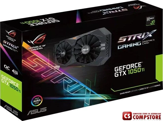 ASUS GEFORCE® GTX  ROG (STRIX-GTX1050TI-4G-GAMING) (4 GB | 128 Bit)