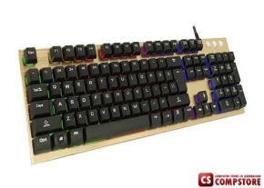 Jedel K910 Metal 7 rəng led işıqlı klavyatura