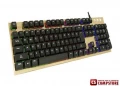Jedel K910 Metal 7 rəng led işıqlı klavyatura